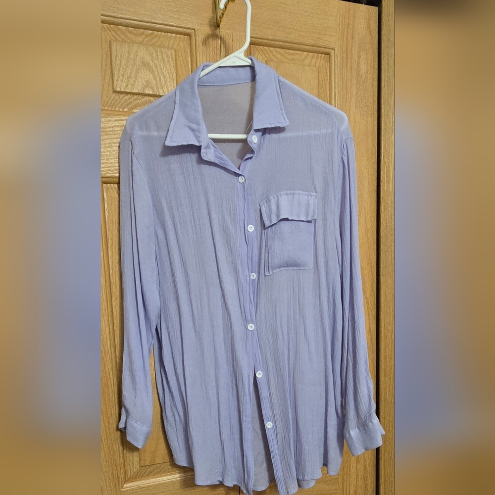 Amazon Women's Light Purple Swim Coverup